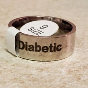 New stainless steel diabetic band ring size 9